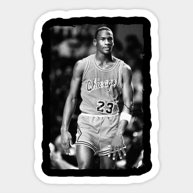 Michael Jordan - Vintage Sticker by GoodMan999